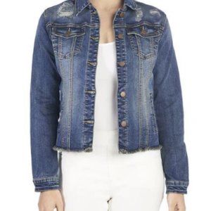 Jean Jacket Distressed Coco + Carmen NWT Denim